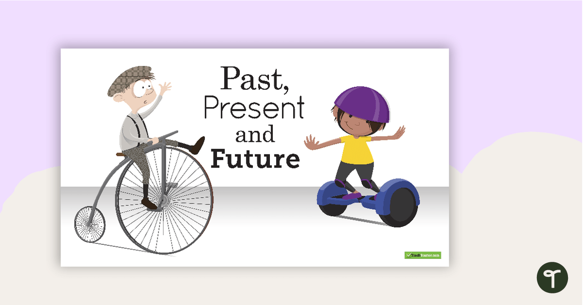 运输预览图像 - 过去，现在和未来的PowerPoint  - 教学资源