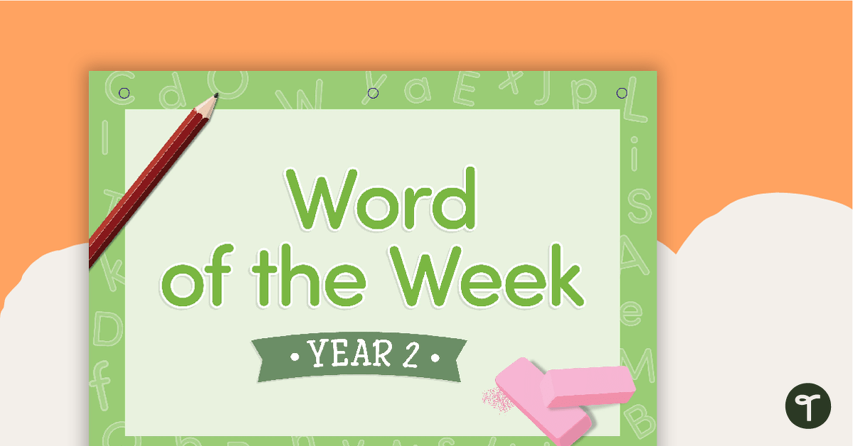 Word of the Week Flip Book - Grade 2 teaching resource