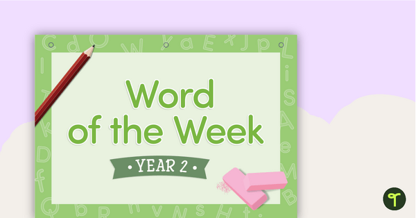 Go to Word of the Week Flip Book - Grade 2 teaching resource
