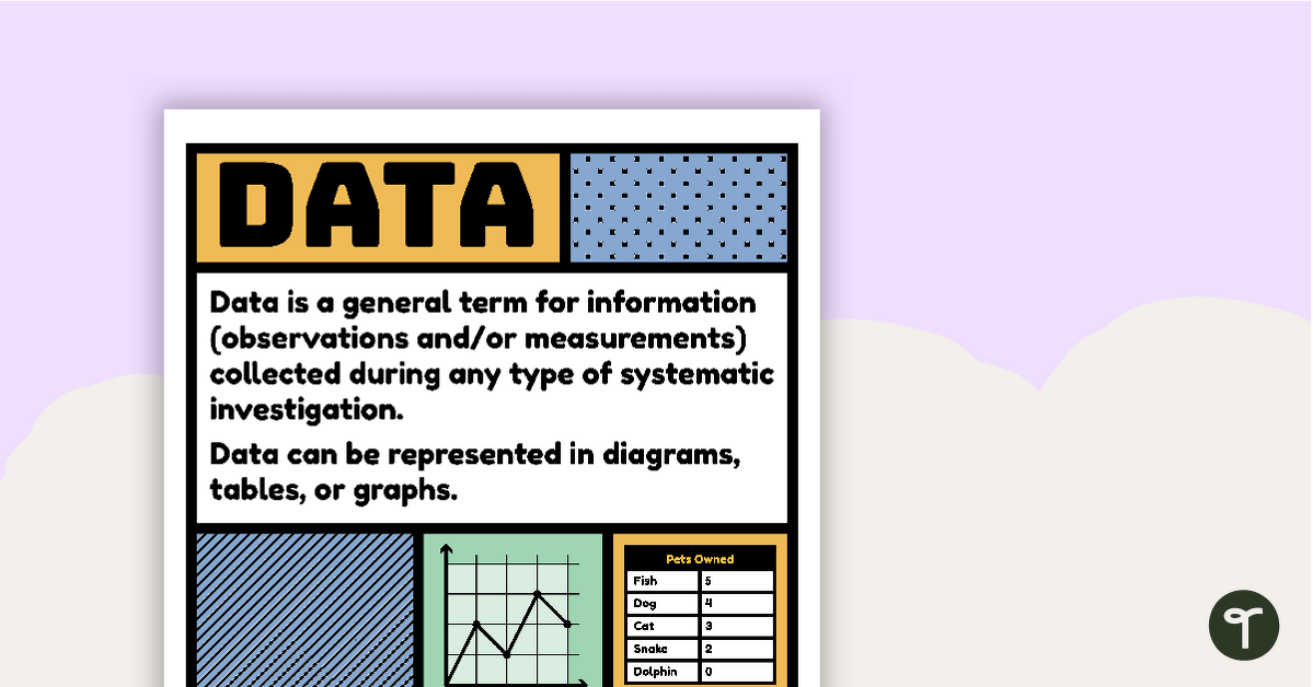 Data Vocabulary Poster teaching resource