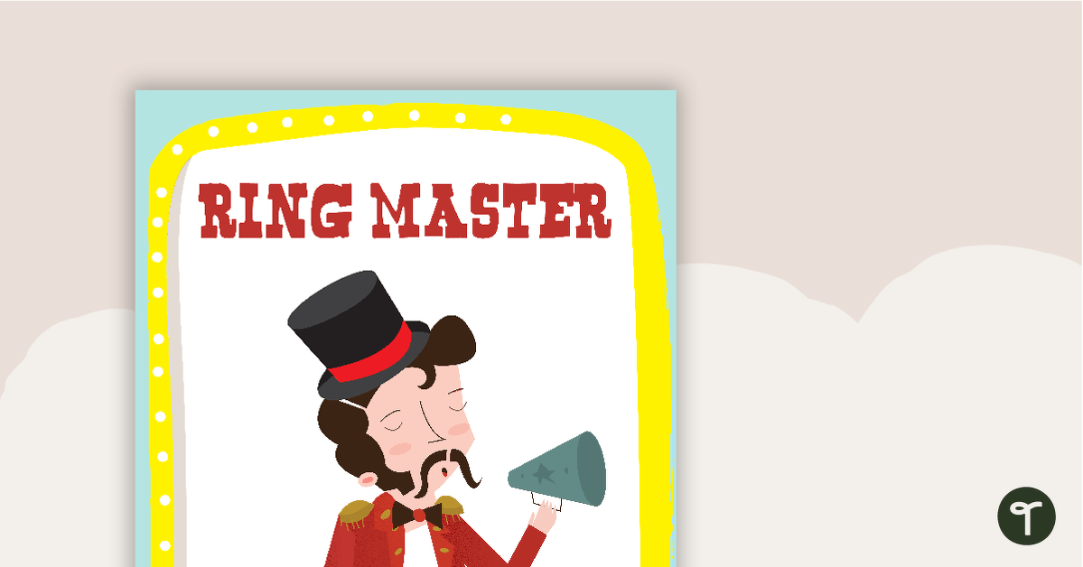 Set of 6 Circus Posters teaching resource