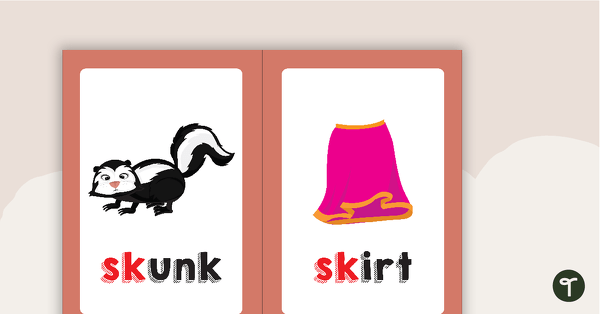 Preview image for Sk Blend Flashcards - teaching resource