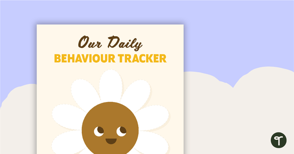 Class Behaviour Tracker - Flower Template teaching resource