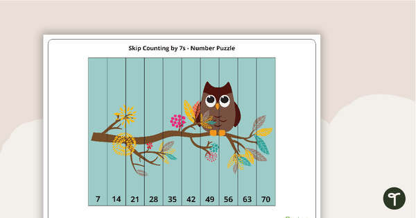 Skip Counting Number Puzzles teaching resource