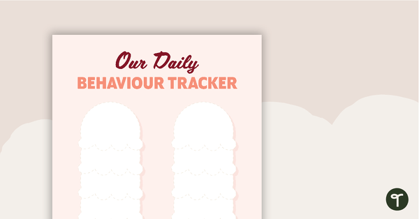 Go to Class Behaviour Tracker - Ice Cream Template teaching resource