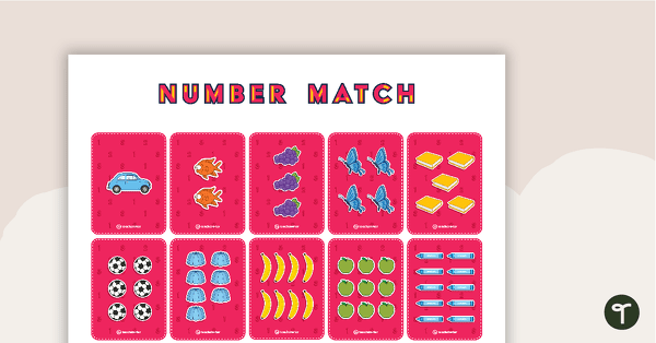 Go to Number Match-Up Activity (1-10) teaching resource