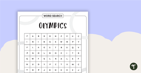 Image of Olympics Word Search – Lower