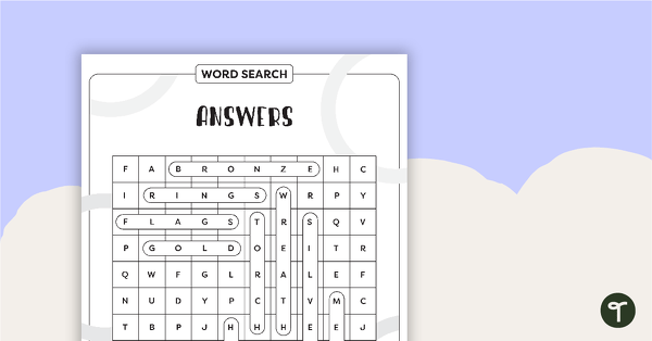 Olympics Word Search – Lower teaching resource