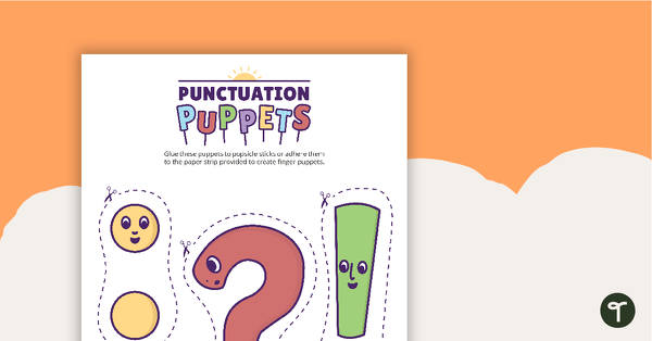 Preview image for Punctuation Puppets - teaching resource
