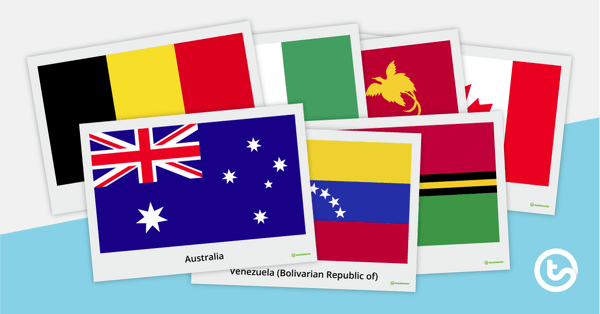 Flags of the World Posters teaching resource