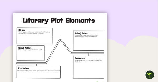 plot diagram graphic organizer printable