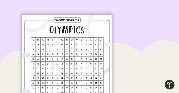 Image of Olympics Word Search – Upper