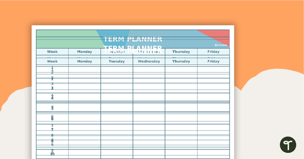 Go to Editable Angles Themed 9, 10 and 11 Week Term Planners teaching resource