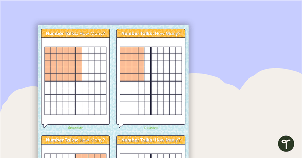 Preview image for Number Talks - How Many Task Cards - teaching resource
