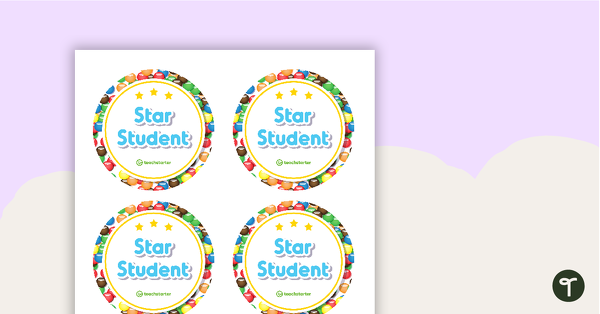 Go to Chocolate Buttons - Star Student Badges teaching resource