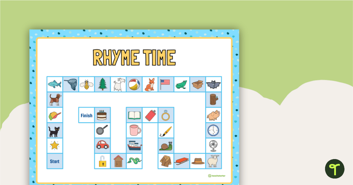 Move and Rhyme - Board Game teaching-resource