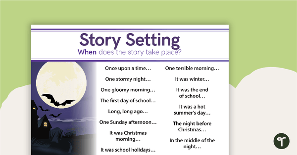 Go to Narrative Setting Prompts Posters teaching resource