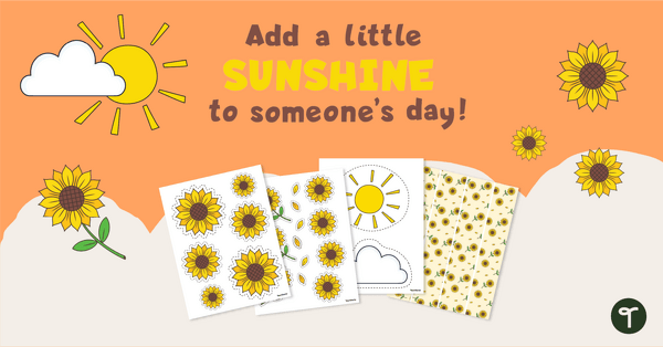 Go to Add a Little Sunshine to Someone's Day - Bulletin Board Display teaching resource