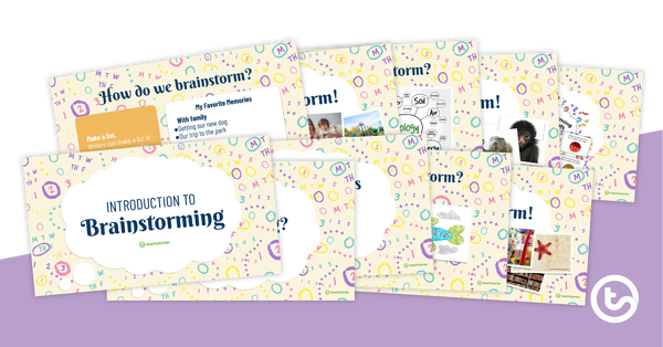 Preview image for Introduction to Brainstorming PowerPoint - teaching resource