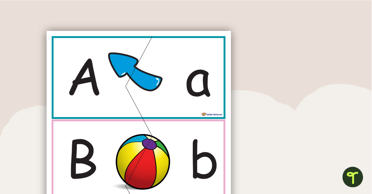 Alphabet Match-Up Cards teaching resource