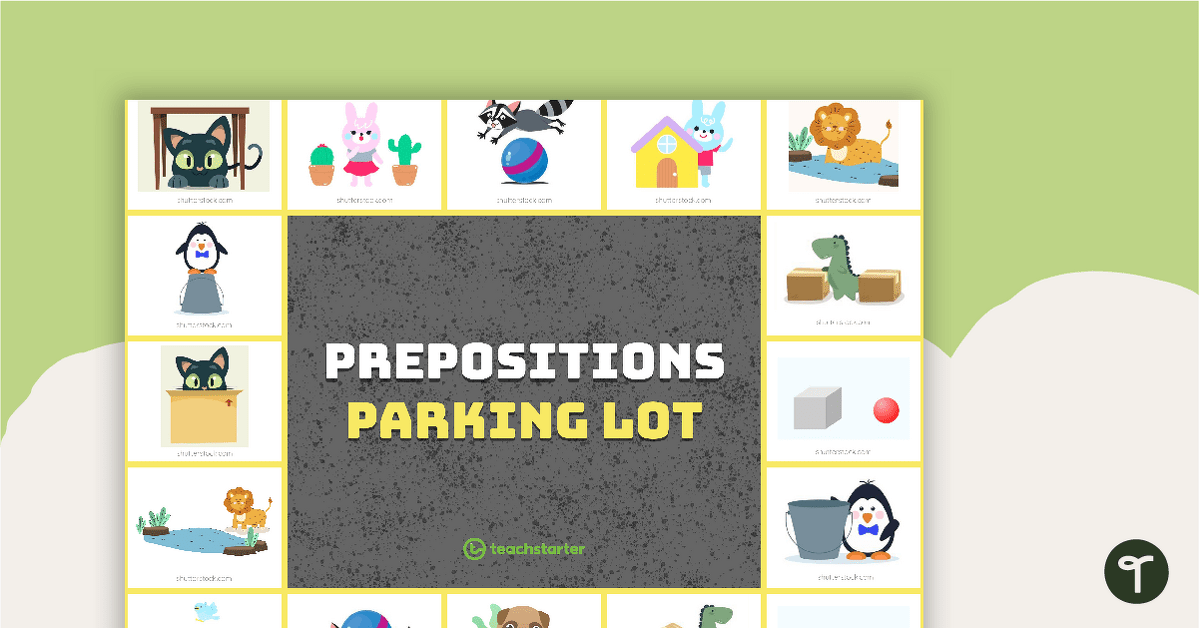 Prepositions Parking Lot Game teaching resource