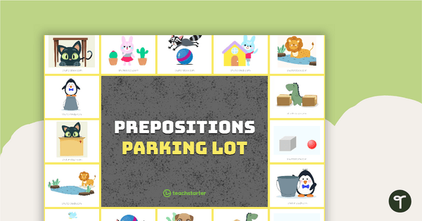 Go to Prepositions Parking Lot Game teaching resource