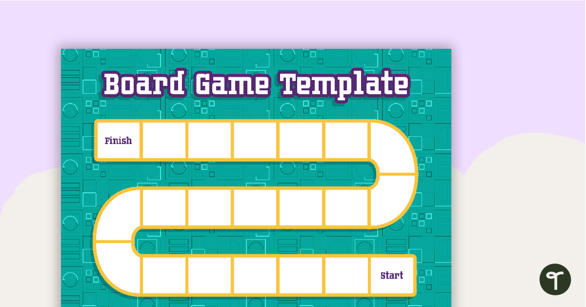 Blank Game Board - Green - V2 teaching resource