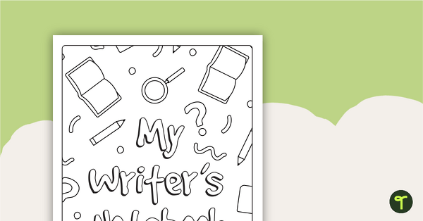 Preview image for Writer's Notebook Cover Page - teaching resource