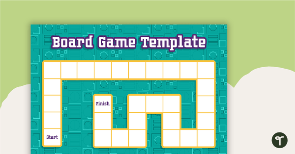 Blank Game Board - Green - V3 teaching resource