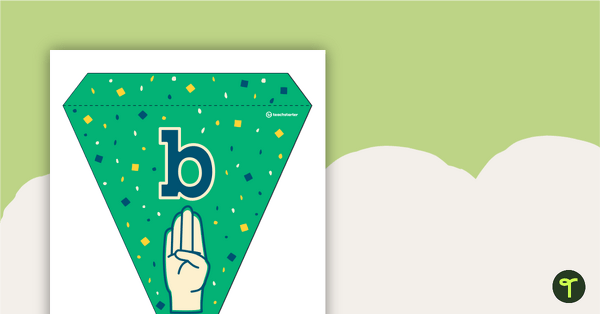 American Sign Language - Pennant Banners teaching resource