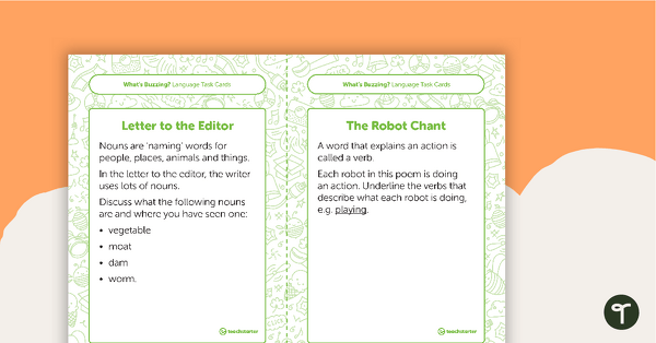 Year 1 Magazine - "What's Buzzing?" (Issue 1) Task Cards teaching resource