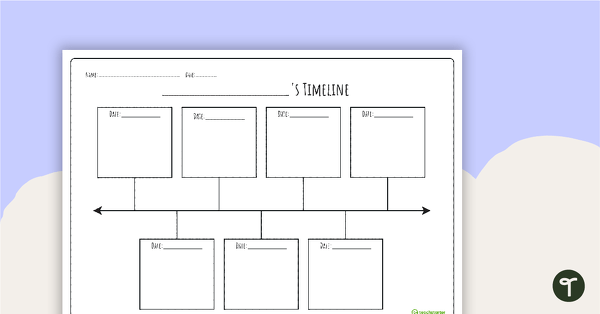 Go to Biography Timeline Template teaching resource