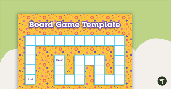 Blank Game Board - Yellow - V3 teaching resource