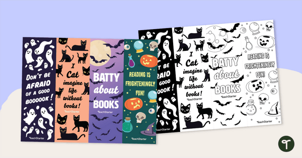 Halloween Bookmarks teaching resource