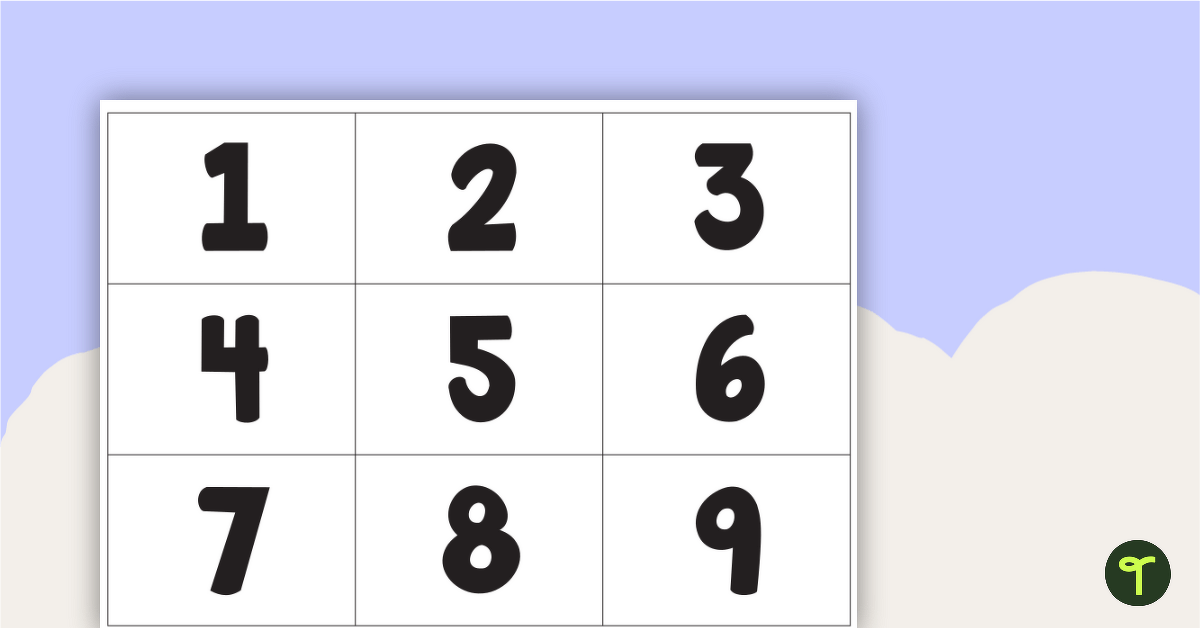Numbers, Words, Dots and Tallies Match-Up Activity - 1 to 20 teaching resource