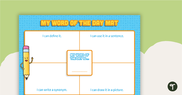 Go to My Word of the Day Mat teaching resource