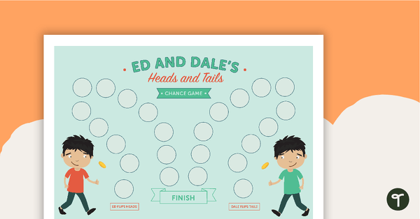 Ed and Dale's Heads and Tails - Chance Game teaching resource