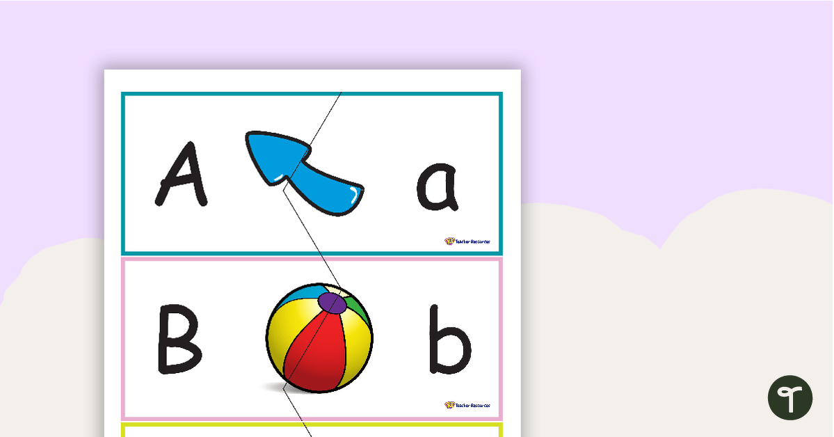 Alphabet Match-Up Cards teaching resource