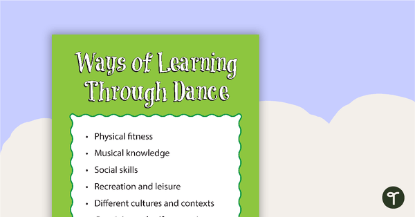 Learning Through Dance Posters teaching resource