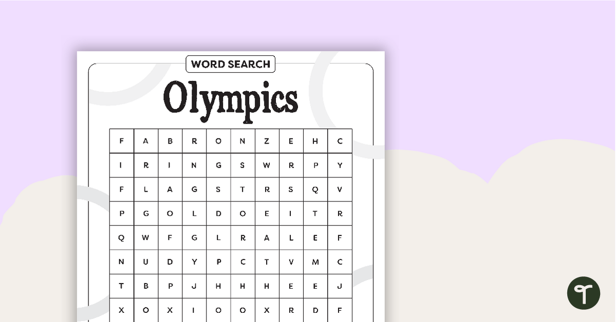 Olympics Word Search – Lower Grades teaching resource