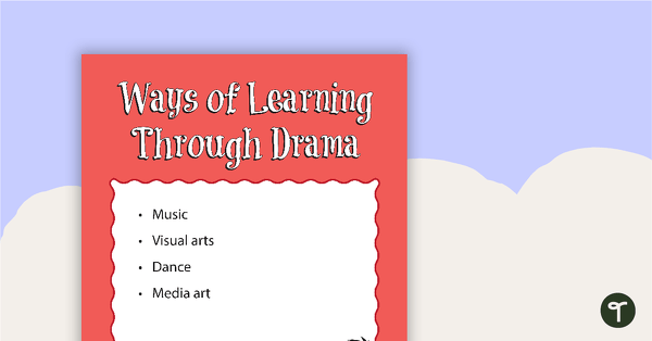 Go to Learning Through Drama Posters teaching resource