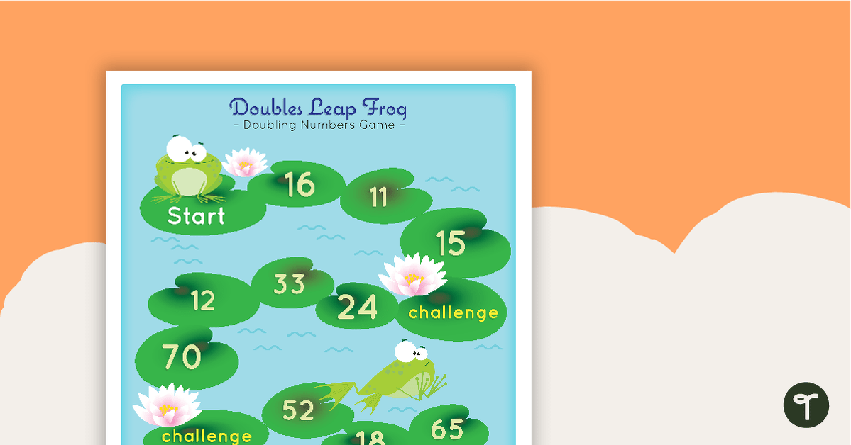 Preview image for Doubles Leap Frog - Doubling Numbers Game - teaching resource