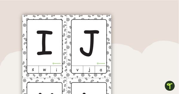 Upper and Lowercase Peg Cards teaching resource