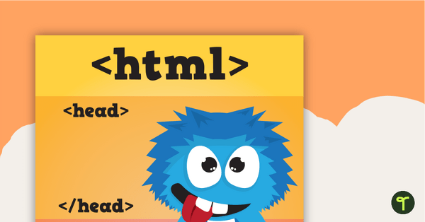Basic HTML Poster teaching resource