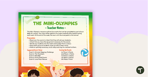 The Mini-Olympics – Whole Class Event teaching resource