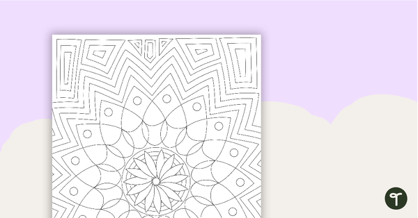 Pattern Colouring In (Version 1) teaching resource