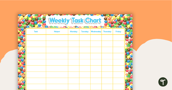 Go to Chocolate Buttons - Weekly Task Chart teaching resource