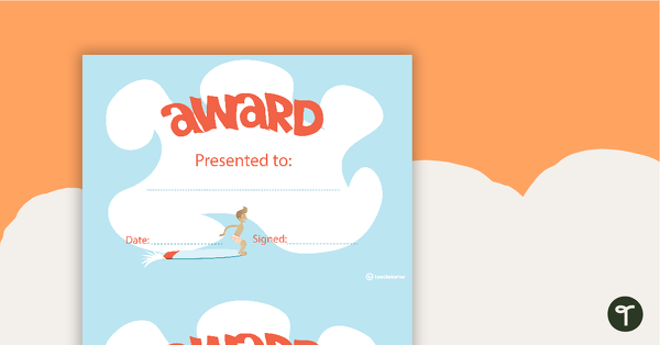 Go to Surf's Up - Award Certificate teaching resource