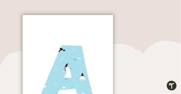 Preview image for Penguins – Letter, Number and Punctuation Set - teaching resource