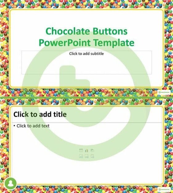 Chocolate Buttons – PowerPoint Template teaching resource